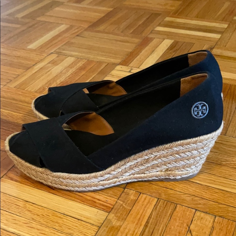 Tory Burch Espadrille Wedges Size 11